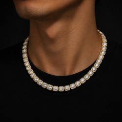 AVchainz Cluster Tennis Chain – 7mm