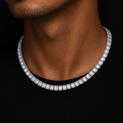 AVchainz Baguette Tennis Chain – 6mm
