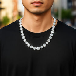 AV Chainz Jewelry Chains Necklaces Bracelets & More AVchainz Silver Opal Tennis Chain – 6mm Model 2