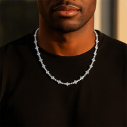 AV Chainz Jewelry Chains Necklaces Bracelets & More Gold AVchainz Star Cluster Tennis Chain - 6.5 mm Model 2