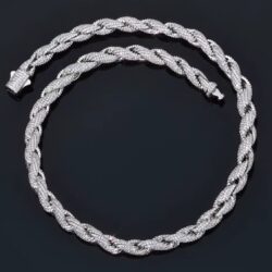 AV Chainz Jewelry Chains Necklaces Bracelets & More Silver Stone Rope Chain - 8mm 1